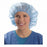 Tronex Fluid-Resistant Bouffant Cap - Tronex Bouffant Cap, Multilayer Spunbond, Blue, 24" - 4140B