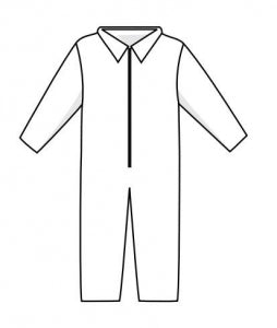 Tronex Company General Purpose Coveralls bt Tronex Company - COVERALL, OPEN CUFF & ANKLE, BLUE, XL - 640035B