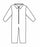 Tronex Company General Purpose Coveralls bt Tronex Company - Coveralls with Open Cuffs and Ankles, Blue, Size XL - 640035B