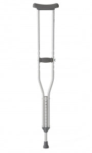 Medline Standard Aluminum Crutches - Aluminum Crutches with 300 lb. Capacity, Tall Adult - TAA80534
