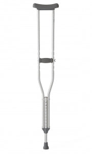 Medline Standard Aluminum Crutches - Aluminum Crutches with 300 lb. Capacity, Tall Adult - TAA80534