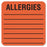 Tabbies Allergy Medication Labels - Medical Labels for Allergies, Orange, 2" x 2", 500/Roll - 40560