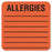 Tabbies Allergy Medication Labels - Medical Labels for Allergies, Orange, 2" x 2", 500/Roll - 40560