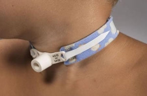 Dale Medical PediPrints Tracheostomy Tube Holder - 242 PediPrints 2-Piece Tracheostomy Tube Holder, 9" x 0.75", Fits up to 9" Neck - 242