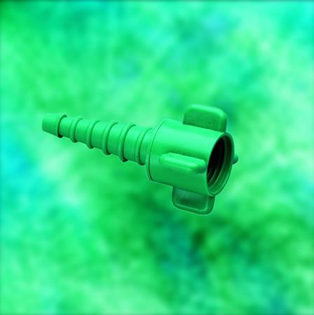 Nipple / Nut Barbed Hose Adapter for DISS Outlet by Tri-Anim