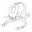 Royal Philips Philips Respironics AF541 Cap Strap Headgear - MASK, FACE, CAPSTRAP, ELBOW, HDGR, XL - 989805654241