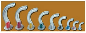 SunMed Color-Coded Guedel Airways - Disposable Guedel Oral Airway, Clear, Premature, 30 mm - 792-1-5010-30