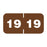 Color: Brown Dimensions: 1-1/2" X 3/4" Before Folding Permanent Adhesive Quantity: 500/Roll
