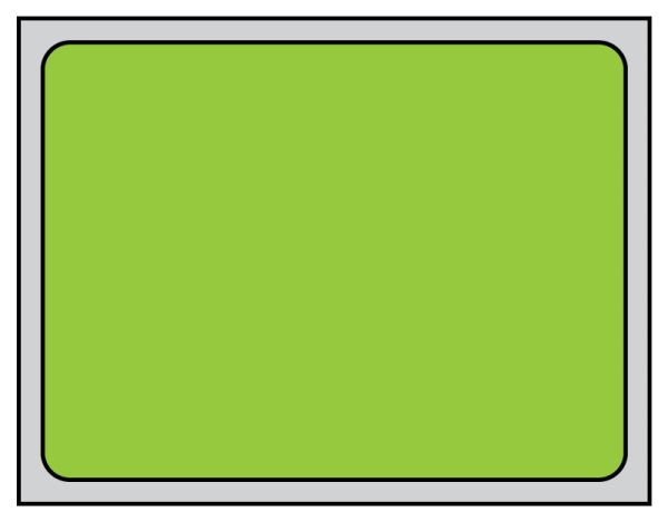 Medical Use Labels - Thermal Transfer Labels, Green Brite, 4.0" x 3.0"