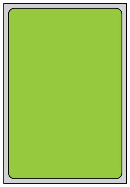 Medical Use Labels - Thermal Transfer Labels, Green Brite, 4.0" x 6.0"