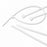 Tatco Natural Tamper-Proof Nylon Cable Ties - Nylon Cable Ties, 11" x 3/16", 50 lb., Natural - 22300