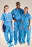 Encompass Group Super-Soft Evolution V-Neck Scrub Tops - Single-Pock Super Soft V-Neck Scrub Top, Blue, Size L - 9653