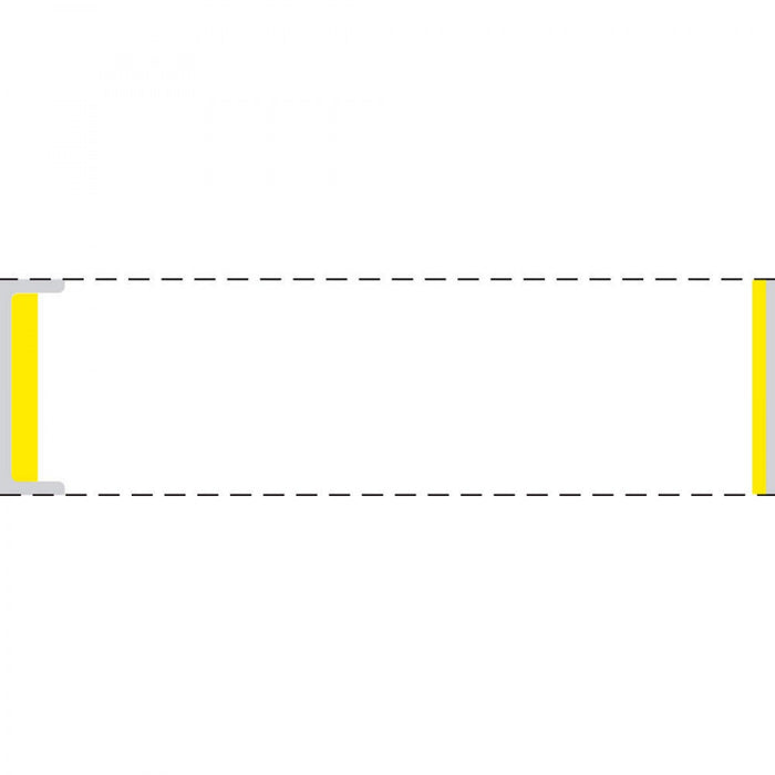 Label Cerner Direct Thermal Paper Permanent 3" Core 3 1"/2" X 1 White With Yellow 5800 Per Roll, 2 Rolls Per Box