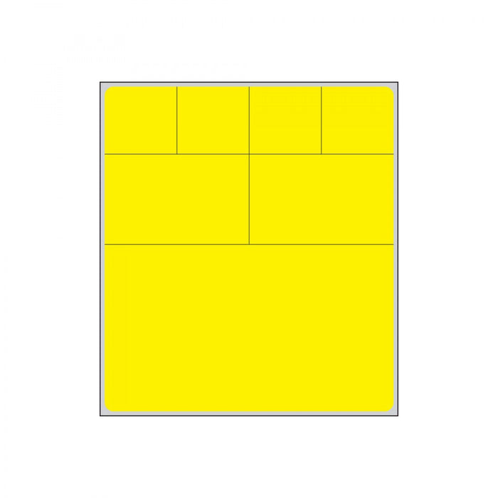 Label Cerner Direct Thermal Paper Permanent 3" Core 4" X 4 1/2" Yellow 1000 Per Roll, 2 Rolls Per Box