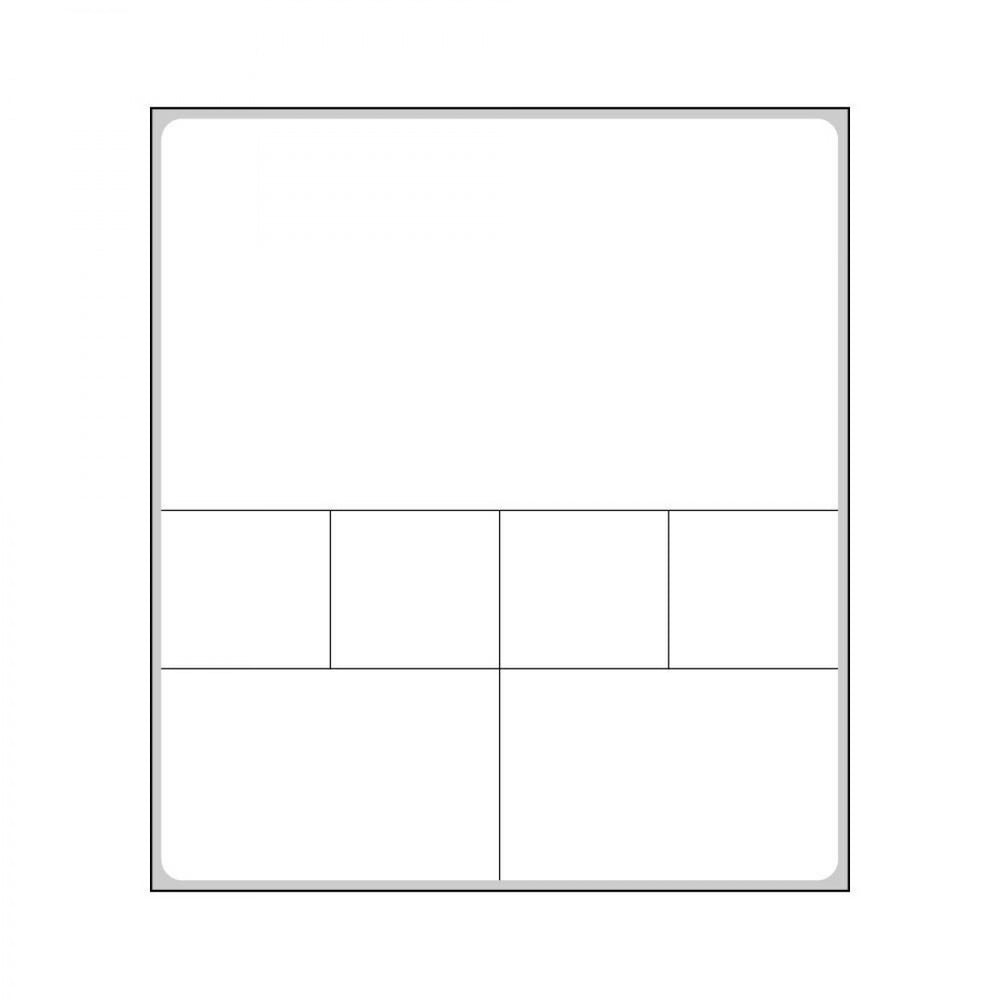 Label Cerner Direct Thermal Paper Permanent 3" Core 4" X 4 1/2" White 1000 Per Roll, 2 Rolls Per Box