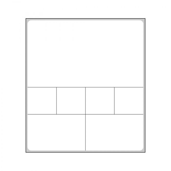 Label Cerner Direct Thermal Paper Permanent 3" Core 4" X 4 1/2" White 1000 Per Roll, 2 Rolls Per Box