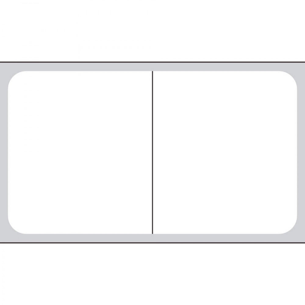 Label Cerner Direct Thermal Synthetic Permanent 3" Core 2" X 1 1/8" White 5000 Per Roll, 6 Rolls Per Box