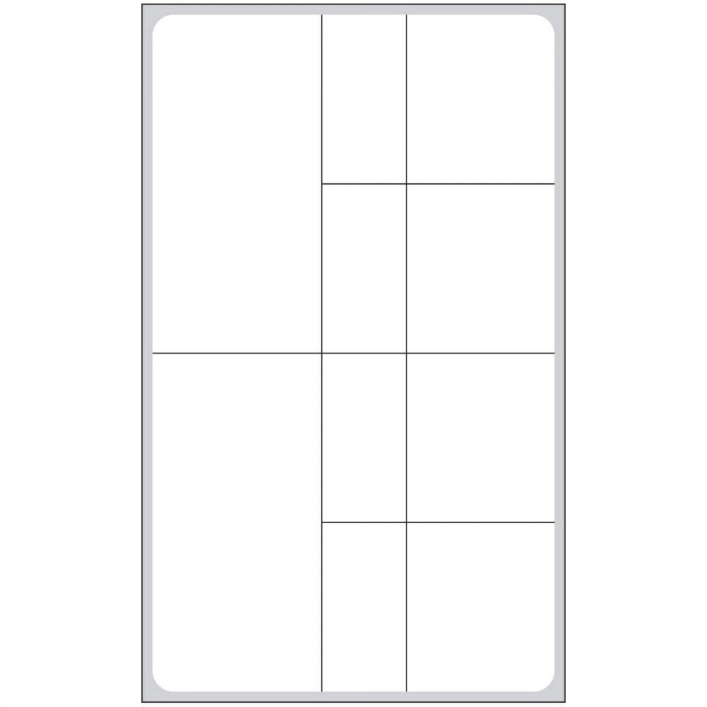 Label Va Direct Thermal Paper Permanent 3" Core 2 3/8" X 4" White 800 Per Roll, 4 Rolls Per Box