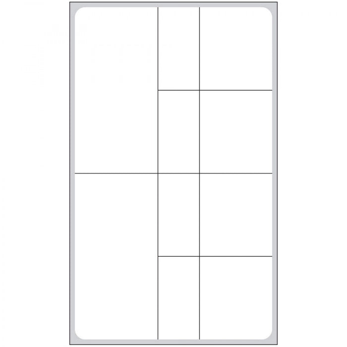 Label Va Direct Thermal Paper Permanent 3" Core 2 3/8" X 4" White 800 Per Roll, 4 Rolls Per Box