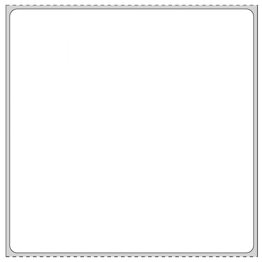 Label Cerner Direct Thermal Paper Permanent 1" Core 4" X 4 White 500 Per Roll, 4 Rolls Per Box