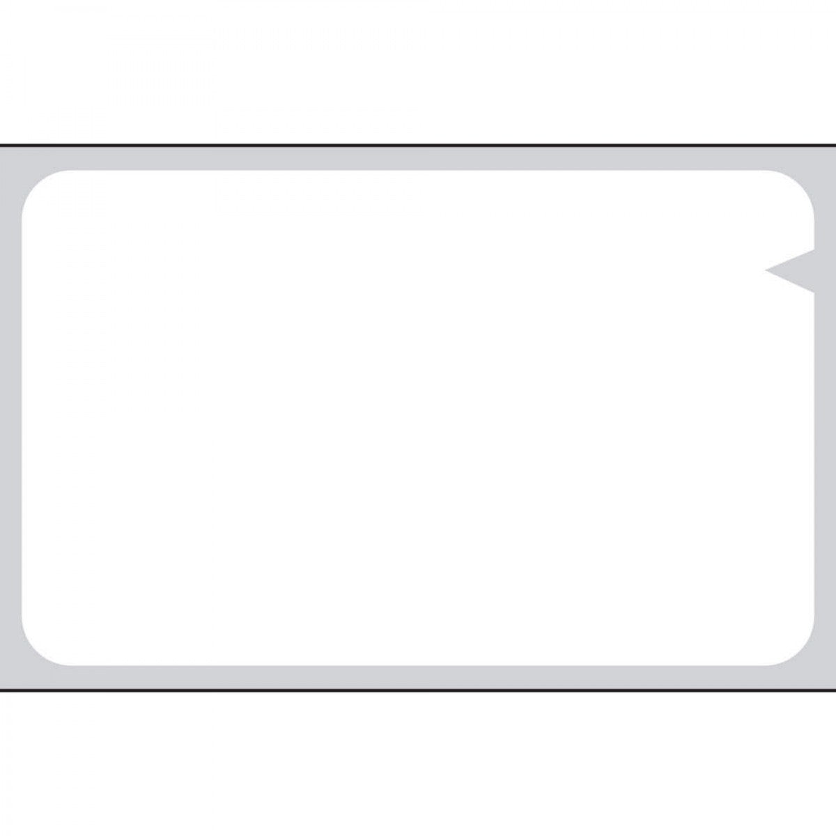 V-Notch Label Cerner Direct Thermal Paper Permanent 1