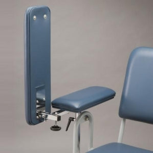 Tech-Med Upholstered Blood Draw Chairs - Blood Drawing Chair, Tall, Flip Arm, 500 lb. Capacity - 4383-F