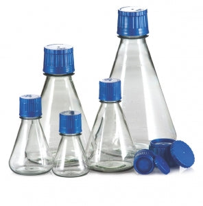 TriForest Enterprises Erlenmeyer Shaker Flasks - Erlenmeyer Autoclavable Culture Flask with Flat Base, 3, 000 mL - FPC3000S