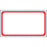 Label Direct Thermal Paper Permanent 1" Core 2 1/4" X 1 1/4" White With Red 1100 Per Roll, 8 Rolls Per Case