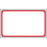 Label Direct Thermal Paper Permanent 1" Core 2 1/2" X 1 1/2" White With Red 960 Per Roll, 8 Rolls Per Case
