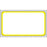 Label Direct Thermal Paper Permanent 1" Core 2 1/4" X 1 1/4" White With Yellow 1100 Per Roll, 8 Rolls Per Case