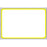 Label Direct Thermal Paper Permanent 3" Core 3 X 2" White With Yellow 2500 Per Roll, 8 Rolls Per Case