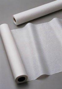 TIDI Choice Exam Table Barriers - Exam Table Paper, Crepe, White, 21" x 125' - 916213