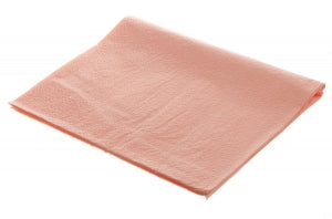 Tidi Products All-Tissue Drape Sheets - 2 Ply Tissue Drape Sheet, Disposable, Peach, 40" x 48" - 918322