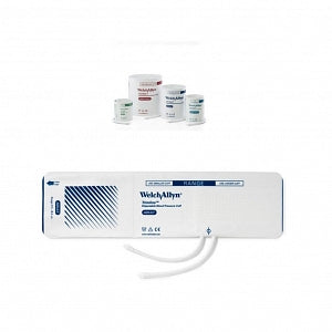 Welch Allyn Trimline Vinyl Disposable Blood Pressure Cuffs - Trimline Vinyl Disposable 1-Tube Blood Pressure Cuff, Male Bayonet Rectus Connector, Child, 13.8 to 21.5 cm - 99867