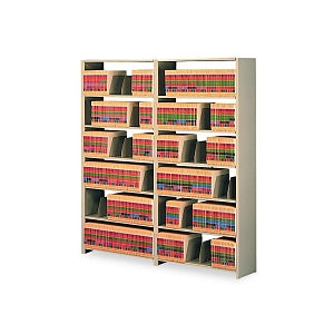 Tennsco Snap-Together Steel Shelving - Snap-Together Steel Seven-Shelf Closed Starter Set, 36"w x 12"d x 88"h, Sand - 1288PCSD