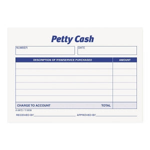 Tops Business Forms Petty Cash Slip Received Form - Received of Petty Cash Slips, 3.5" x 5", 50/Pad, 12/Pack - 3008