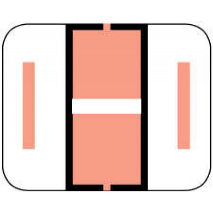Size: 1-1/4" W X 1" H Alphabetic End Tab Labels Bar Style 500 Vinyl Labels Per Roll