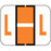 Size: 1-1/4" W X 1" H Alphabetic End Tab Labels Bar Style 500 Vinyl Labels Per Roll