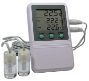 Thermco Time Date Stamp Probe Alarm Thermometer - Digital Thermometer, 2 Probes - ACC821DIG2