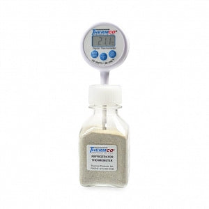 Thermco Products Lollipop Digital Bottle Thermometers - Lollipop Digital Bottle Thermometer for Rooms, -50° to 70°C, in 60 mL Sand - ACC304AMBS
