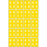 PDC Healthcare Ames Compatible Color-Coded Labels - Ames Compatible Color-Coded "60-64" Label, 1.5" x 1.875", Yellow, 20/Set - SDD60-64
