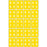 PDC Healthcare Ames Compatible Color-Coded Labels - Ames Compatible Color-Coded "65-69" Label, 1.5" x 1.875", Yellow, 20/Set - SDD65-69