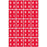 PDC Healthcare Ames Compatible Color-Coded Labels - Ames Compatible Color-Coded "00-04" Label, 1.5" x 1.875", Red, 20/Set - SDD00-04