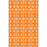PDC Healthcare Ames Compatible Color-Coded Labels - Ames Compatible Color-Coded "30-34" Label, 1.5" x 1.875", Orange, 20/Set - SDD30-34