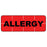 PDC Healthcare Allergic Labels - Allergy Label, Red, 16" x 1/4", 250/Roll - 59713048