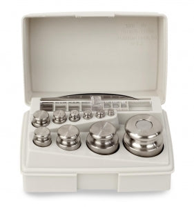 Henry Troemner Cylindrical SS Metric Set Traceable Certificate - WEIGHTS, CLS 7, 200G-10MG, TRACEABLE CERTIF - 314-10ST