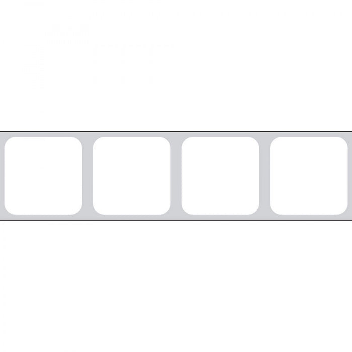 Slide Label Thermal Transfer Paper Permanent 4 1 1/2" Core 7/8" X 7/8" White 7400 Per Roll, 3 Rolls Per Box