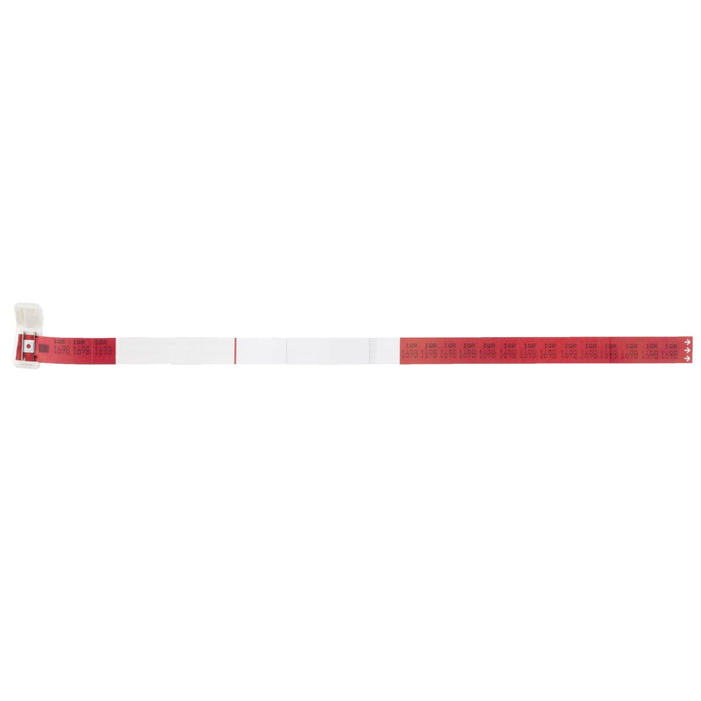 Bar Code Blood Band, White, R3