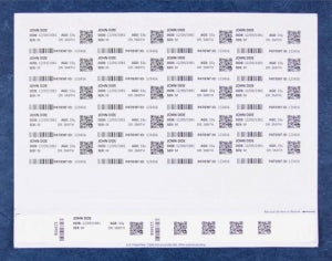 Typenex Laser Labels - Laser Label, Admin, 8.5" x 11" Customer for Natividad Medical Center - TYLS-C04