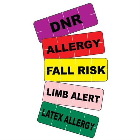 Fall Risk Yellow Sign Alert Tamper-Evident Label Fall Risk - Yellow — Grayline Medical